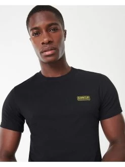 Barbour International Small Logo Slim Fit T Shirt - Black -Fashion store MTX37 SQ4 0000000004 BLACK MDd