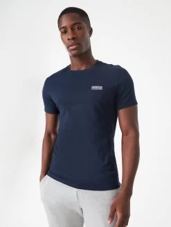 Barbour International Small Logo Slim Fit T-Shirt - Navy