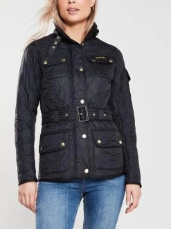 Barbour International Polarquilt Button Detail Jacket - Black