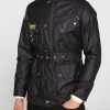 Barbour International Slim Wax Jacket - Black -Fashion store P3MKV SQ1 0000000004 BLACK MDf
