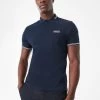 Barbour International Essential Tipped Polo Shirt - Navy -Fashion store PLRKN SQ1 0000000048 NAVY MDf