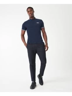 Barbour International Essential Tipped Polo Shirt - Navy -Fashion store PLRKN SQ3 0000000048 NAVY MDo