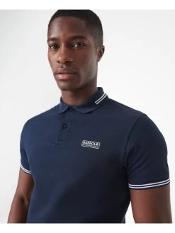 Barbour International Essential Tipped Polo Shirt - Navy -Fashion store PLRKN SQ4 0000000048 NAVY MDd
