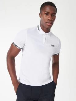 Barbour International Essential Tipped Polo Shirt - White