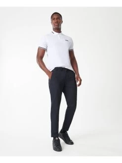 Barbour International Essential Tipped Polo Shirt - White -Fashion store PLRKQ SQ3 0000000013 WHITE MDo