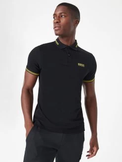 Barbour International Essential Tipped Polo Shirt - Black