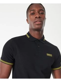 Barbour International Essential Tipped Polo Shirt - Black -Fashion store PLRP4 SQ4 0000000004 BLACK MDd
