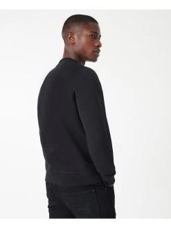 Barbour International Large Logo Sweatshirt - Black -Fashion store PLRRY SQ2 0000000004 BLACK MDb