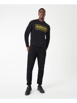 Barbour International Large Logo Sweatshirt - Black -Fashion store PLRRY SQ3 0000000004 BLACK MDo