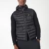 Barbour International Ousten Hooded Gilet - Black -Fashion store QPJVC SQ1 0000000004 BLACK MDf