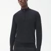 Barbour International Half Zip Knitted Jumper - Black -Fashion store REQ4E SQ1 0000000004 BLACK MDf