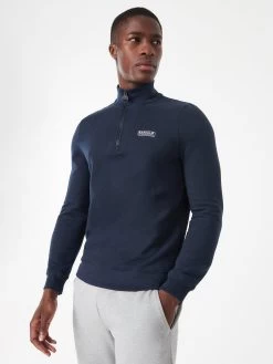 Barbour International Essential Half Zip Sweat - Navy