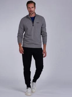 Barbour International Essential Half Zip Sweat - Grey Marl -Fashion store T4ECC SQ3 0000000023 GREY MARL MDo