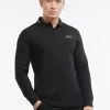 Barbour International Legacy Tipped Long Sleeve Polo Shirt - Black -Fashion store TPDH7 SQ1 0000000004 BLACK MDf