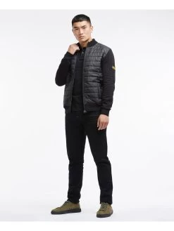 Barbour International Legacy Baffle Zip Thru - Black -Fashion store TPDHD SQ3 0000000004 BLACK MDo