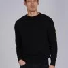 Barbour International Cotton Crew Neck Jumper -Fashion store TTQUN SQ1 0000000004 BLACK MDf