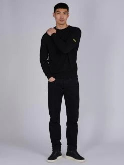 Barbour International Cotton Crew Neck Jumper -Fashion store TTQUN SQ3 0000000004 BLACK MDo