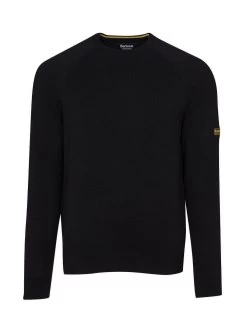 Barbour International Cotton Crew Neck Jumper -Fashion store TTQUN SQ4 0000000004 BLACK MDd