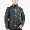 Barbour International Duke Wax Jacket - Black -Fashion store V2W76 SQ1 0000000004 BLACK MDf