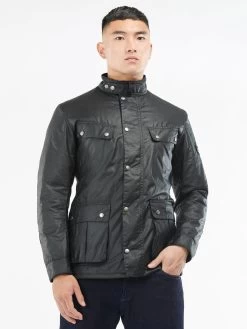 Barbour International Duke Wax Jacket - Black