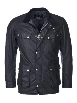 Barbour International Duke Wax Jacket - Navy -Fashion store V2W77 SQ4 0000000048 NAVY MDd
