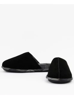 Barbour International Foley Slipper - Black -Fashion store V36RR SQ6 0000000004 BLACK SLd