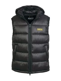 Barbour International Bobber Quilted Gilet - Black -Fashion store V8LEM SQ5 0000000004 BLACK MDd1