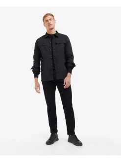 Barbour International Adey Overshirt - Black -Fashion store VCB3V SQ3 0000000004 BLACK MDo
