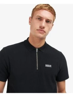 Barbour International Gauge Polo Shirt - Black -Fashion store VCB41 SQ4 0000000004 BLACK MDd
