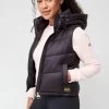 Barbour International Halton Cropped Gilet - Black -Fashion store VHFI3 SQ1 0000000004 BLACK MDf