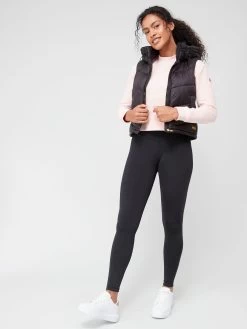 Barbour International Halton Cropped Gilet - Black -Fashion store VHFI3 SQ3 0000000004 BLACK MDo