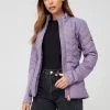 Barbour International Grainger Quilted Zip-through Sweat - Lilac -Fashion store VHFIO SQ1 0000000039 PURPLE MDf