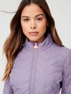 Barbour International Grainger Quilted Zip-through Sweat - Lilac 11 Barbour International Grainger Quilted Zip-through Sweat - Lilac -Fashion store VHFIO SQ4 0000000039 PURPLE MDd