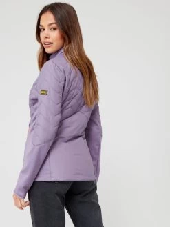 Barbour International Grainger Quilted Zip-through Sweat - Lilac 13 Barbour International Grainger Quilted Zip-through Sweat - Lilac -Fashion store VHFIO SQ6 0000000039 PURPLE MDd2