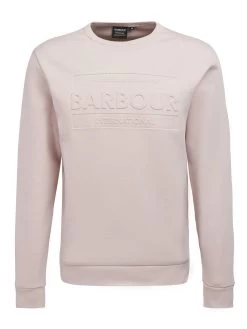 Barbour International Stamp Embossed Crew Neck Sweatshirt - Pink -Fashion store VHIKF SQ5 0000000063 PINK MDd1