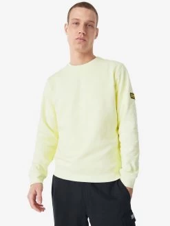 Barbour International Racer Arm Badge Sweatshirt - Yellow