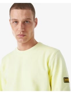 Barbour International Racer Arm Badge Sweatshirt - Yellow -Fashion store VHIKG SQ4 0000000076 YELLOW MDd