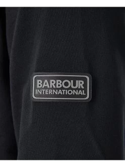 Barbour International Banks Arm Badge Crew Neck Sweatshirt - Black -Fashion store VHIKH SQ6 0000000004 BLACK MDd2