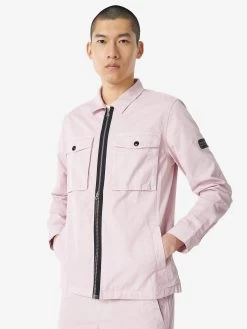 Barbour International Cloud Zip Thru Overshirt - Pink