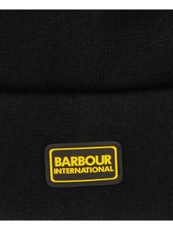Barbour International Sensor Legacy Beanie Hat - Black -Fashion store VIC3M SQ4 0000000004 BLACK SLd1