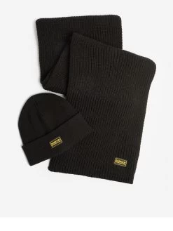 Barbour International Sweeper Legacy Beanie Hat - Black