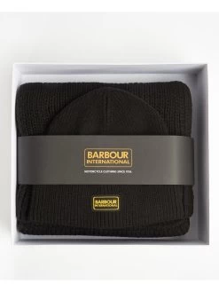 Barbour International Sweeper Legacy Beanie Hat - Black -Fashion store VIC3P SQ5 0000000004 BLACK SLd2