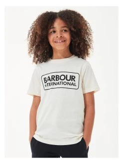 Barbour International Boys Staple Short Sleeve T-Shirt - White