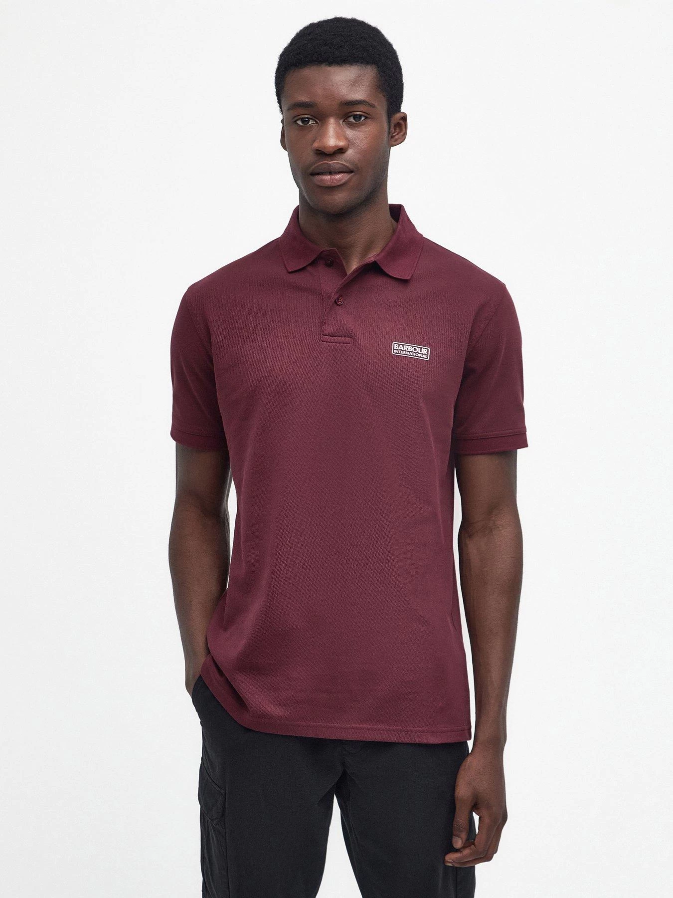 Barbour International Very Exclusive - Essential Polo Shirt - Red 3 Barbour International Very Exclusive - Essential Polo Shirt - Red