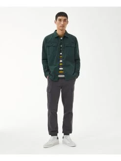 Barbour International Adey Utility Pocket Overshirt - Dark Green -Fashion store VJGHQ SQ3 0000000630 DARK GREEN MDo