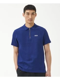 Barbour International Gauge Zip Polo Shirt - Blue