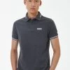 Barbour International Very Exclusive - Essential Tipped Polo Shirt - Dark Grey -Fashion store VJGI4 SQ1 0000000070 DARK GREY MDf