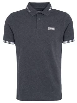 Barbour International Very Exclusive - Essential Tipped Polo Shirt - Dark Grey -Fashion store VJGI4 SQ5 0000000070 DARK GREY MDd1