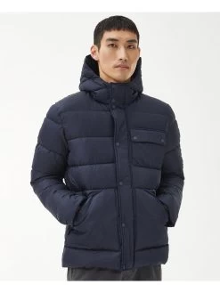Barbour International Baliol Hooded Padded Jacket - Navy