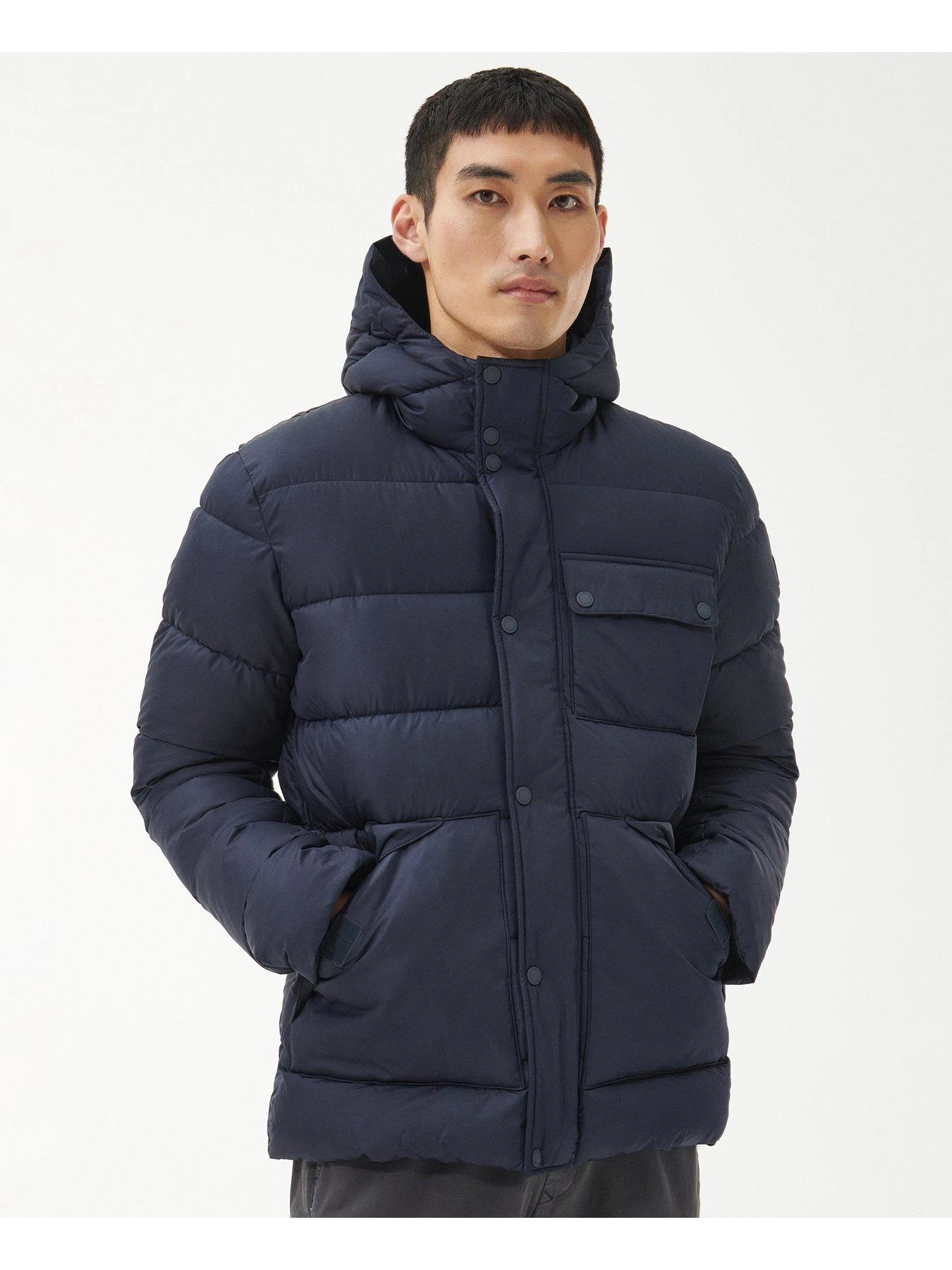 Barbour International Baliol Hooded Padded Jacket - Navy 3 Barbour International Baliol Hooded Padded Jacket - Navy